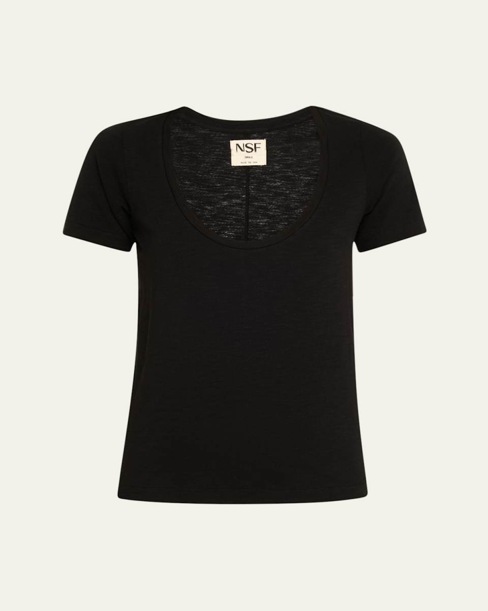 Tally Fitted U-Neck T
